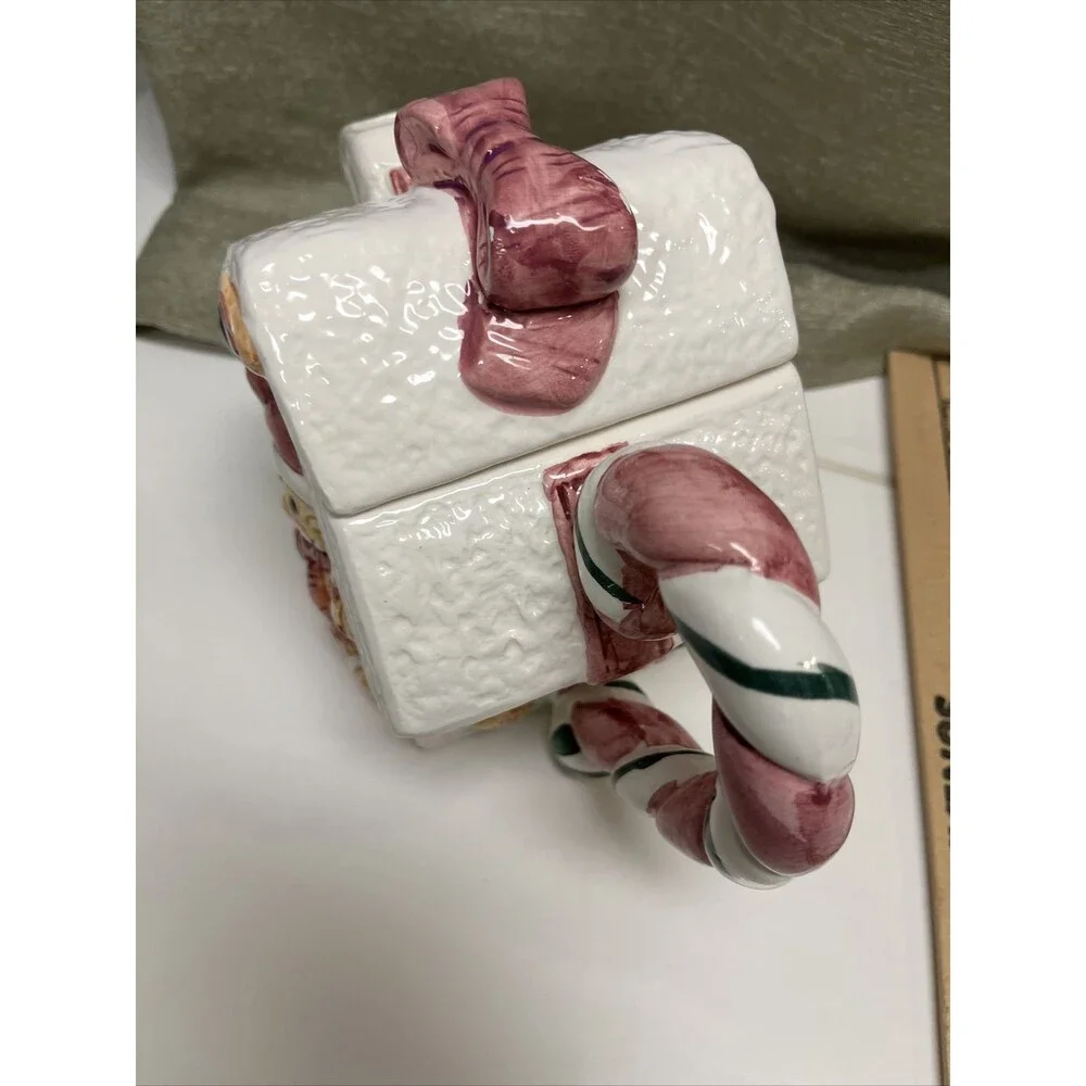 Ceramic Teddy Bear Christmas Themed Tea Pot